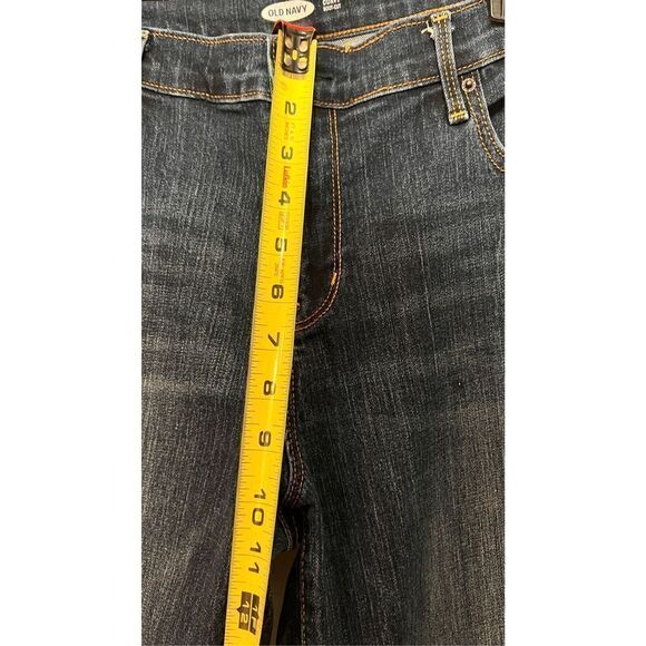 Old Navy Women's Curvy Fit Boot Cut Jeans Mid Rise Dark Wash Size 14 Short - Picture 11 of 12